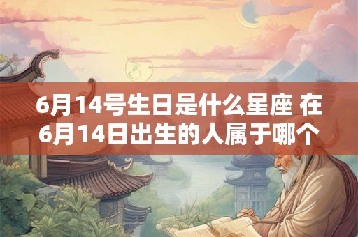 6月14号生日是什么星座 在6月14日出生的人属于哪个星座