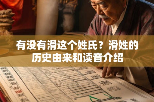 有没有滑这个姓氏？滑姓的历史由来和读音介绍