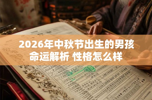 2026年中秋节出生的男孩命运解析 性格怎么样 2026年中秋节出生的男孩命运解析 性格怎么样