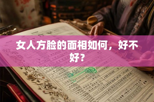 女人方脸的面相如何,好不好? 女人方脸的面相如何,好不好?