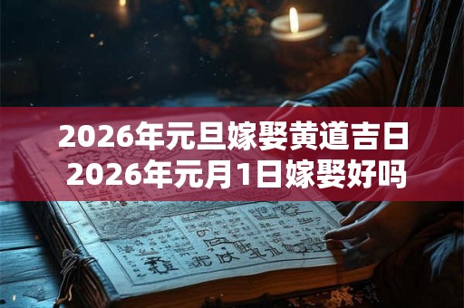 2026年元旦嫁娶黄道吉日 2026年元月1日嫁娶好吗