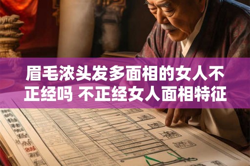 眉毛浓头发多面相的女人不正经吗 不正经女人面相特征