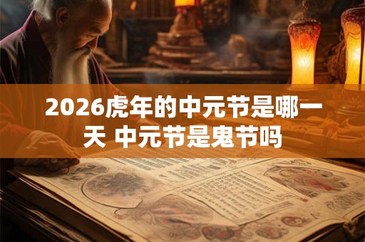 2026虎年的中元节是哪一天 中元节是鬼节吗
