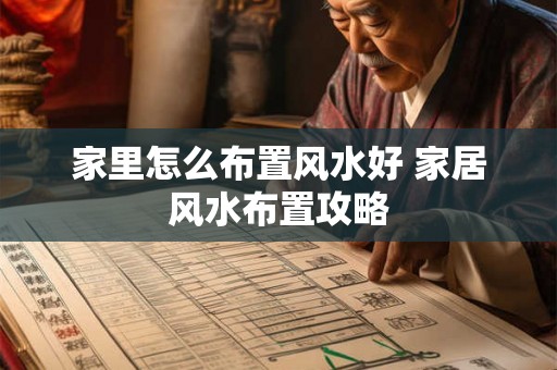 家里怎么布置风水好 家居风水布置攻略