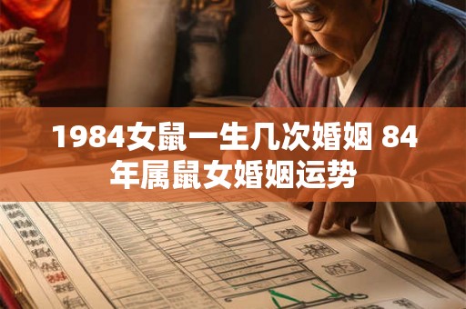 1984女鼠一生几次婚姻 84年属鼠女婚姻运势