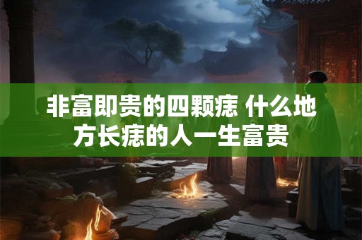 非富即贵的四颗痣 什么地方长痣的人一生富贵 非富即贵的四颗痣 什么地方长痣的人一生富贵