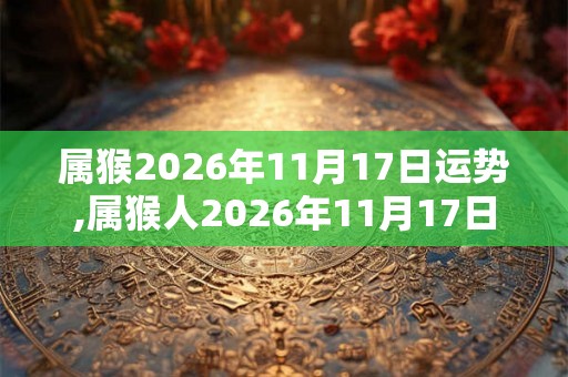 属猴2026年11月17日运势,属猴人2026年11月17日财运,生肖猴2026年11月17日运势 属猴2026年11月17日运势,属猴人2026年11月17日财运,生肖猴2026年11月17日运势