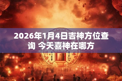2026年1月4日吉神方位查询 今天喜神在哪方 2026年1月4日吉神方位查询 今天喜神在哪方