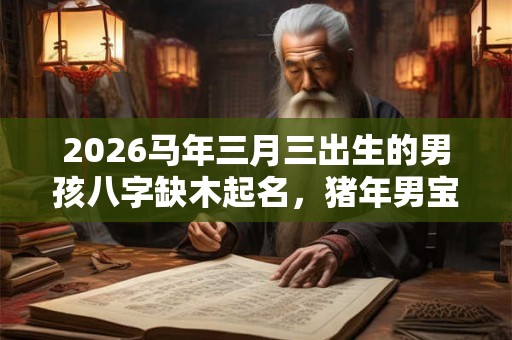 2026马年三月三出生的男孩八字缺木起名，猪年男宝宝如何取名？