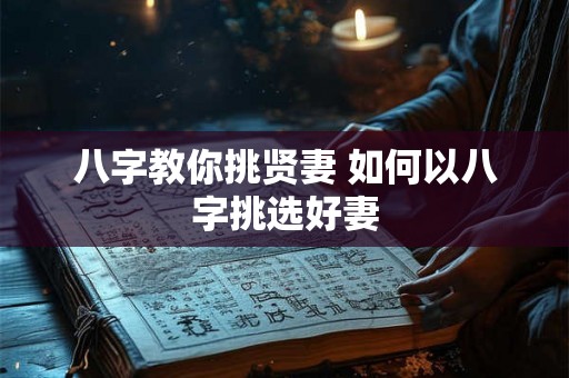 八字教你挑贤妻 如何以八字挑选好妻