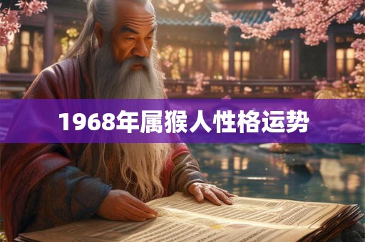 1968年属猴人性格运势