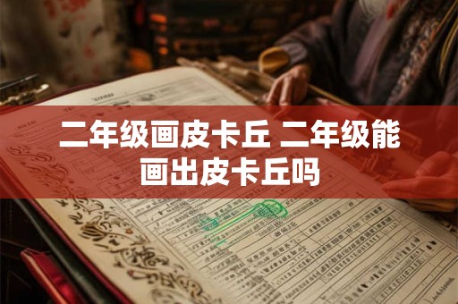 二年级画皮卡丘 二年级能画出皮卡丘吗 二年级画皮卡丘 二年级能画出皮卡丘吗