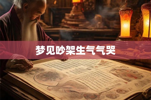 梦见吵架生气气哭