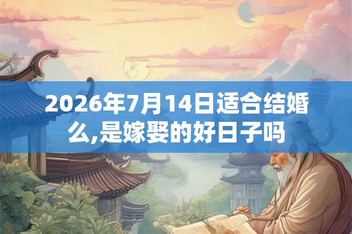2026年7月14日适合结婚么,是嫁娶的好日子吗