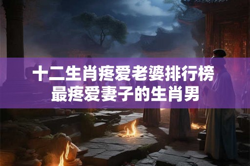 十二生肖疼爱老婆排行榜 最疼爱妻子的生肖男