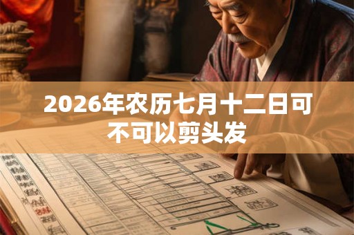2026年农历七月十二日可不可以剪头发