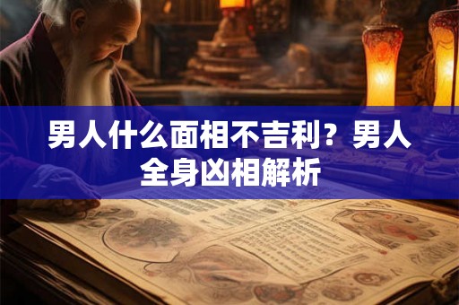 男人什么面相不吉利？男人全身凶相解析