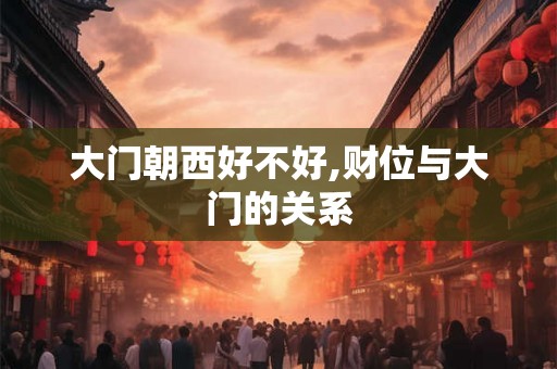 大门朝西好不好,财位与大门的关系