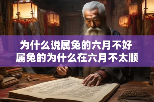 为什么说属兔的六月不好 属兔的为什么在六月不太顺利