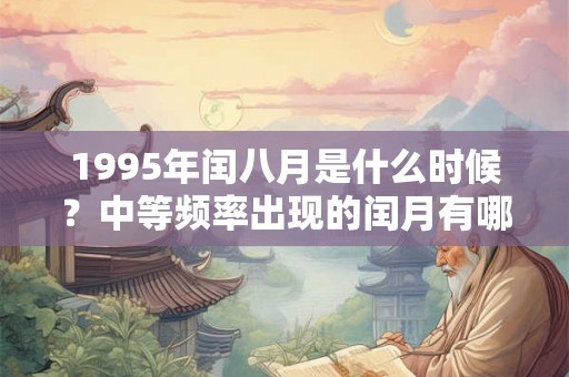 1995年闰八月是什么时候?中等频率出现的闰月有哪几个? 1995年闰八月是什么时候?中等频率出现的闰月有哪几个?