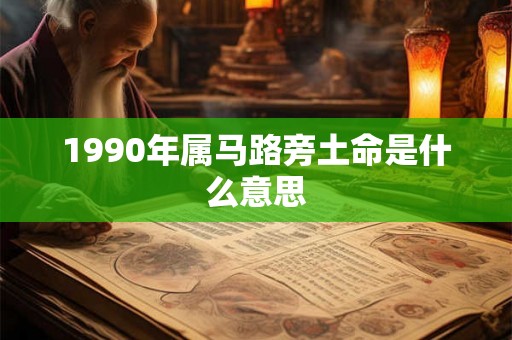 1990年属马路旁土命是什么意思