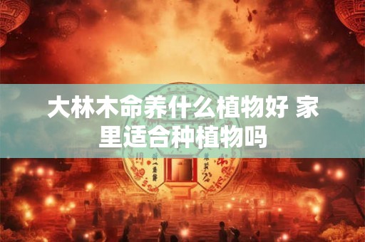 大林木命养什么植物好 家里适合种植物吗
