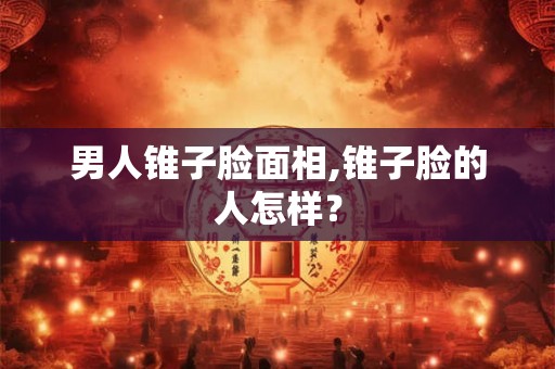 男人锥子脸面相,锥子脸的人怎样？