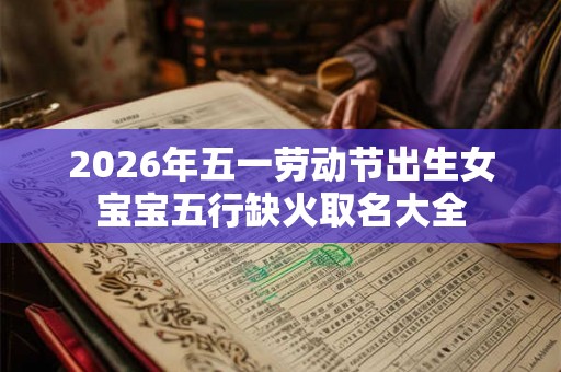 2026年五一劳动节出生女宝宝五行缺火取名大全