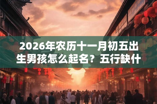 2026年农历十一月初五出生男孩怎么起名？五行缺什么？