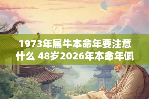 1973年属牛本命年要注意什么 48岁2026年本命年佩戴什么好