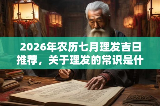 2026年农历七月理发吉日推荐，关于理发的常识是什么？