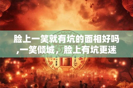 脸上一笑就有坑的面相好吗,一笑倾城，脸上有坑更迷人？