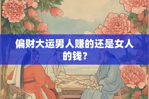 偏财大运男人赚的还是女人的钱？