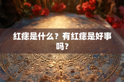 红痣是什么？有红痣是好事吗？