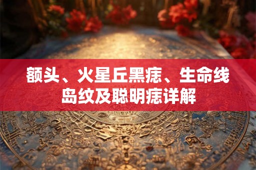 额头、火星丘黑痣、生命线岛纹及聪明痣详解