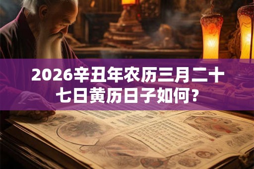 2026辛丑年农历三月二十七日黄历日子如何？