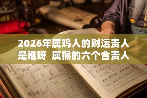 2026年属鸡人的财运贵人是谁呀  属猴的六个合贵人