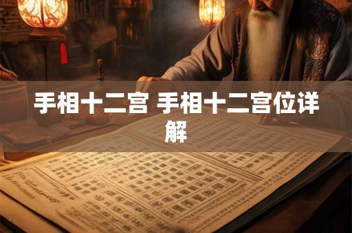 手相十二宫 手相十二宫位详解