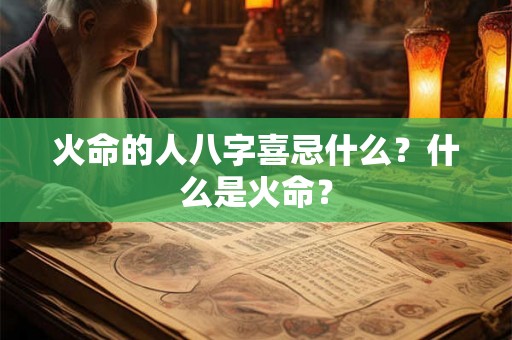 火命的人八字喜忌什么?什么是火命? 火命的人八字喜忌什么?什么是火命?