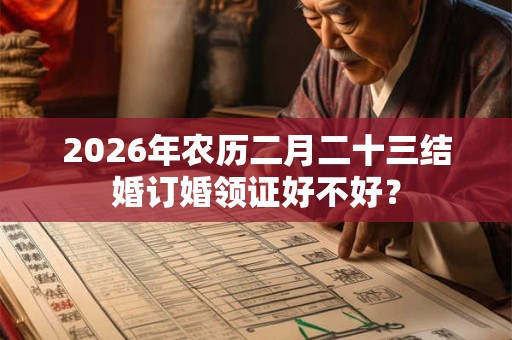 2026年农历二月二十三结婚订婚领证好不好？