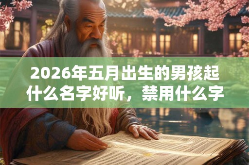 2026年五月出生的男孩起什么名字好听,禁用什么字 2026年五月出生的男孩起什么名字好听,禁用什么字