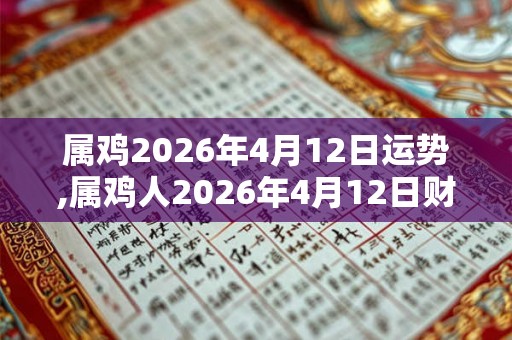 属鸡2026年4月12日运势,属鸡人2026年4月12日财运,生肖鸡2026年4月12日运势