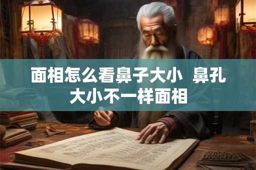 面相怎么看鼻子大小 鼻孔大小不一样面相 面相怎么看鼻子大小 鼻孔大小不一样面相