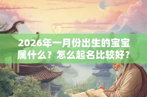 2026年一月份出生的宝宝属什么？怎么起名比较好？