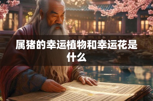 属猪的幸运植物和幸运花是什么