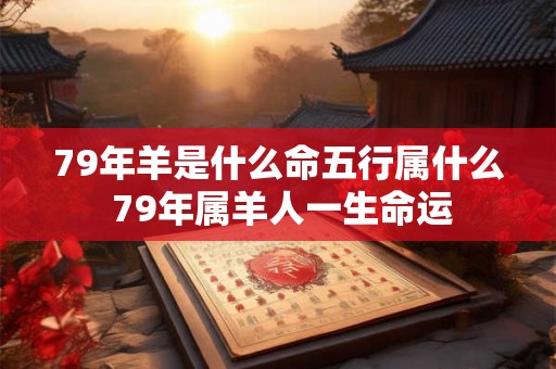 79年羊是什么命五行属什么 79年属羊人一生命运