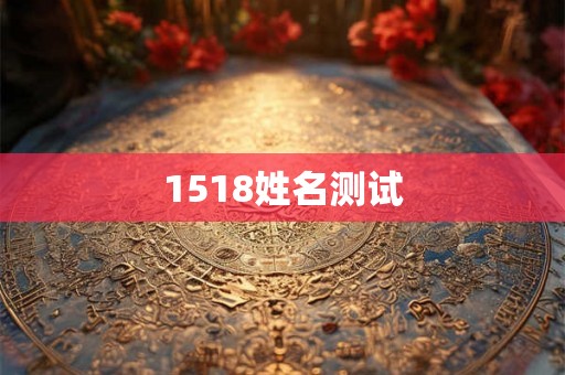 1518姓名测试