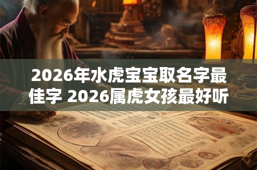 2026年水虎宝宝取名字最佳字 2026属虎女孩最好听的名字