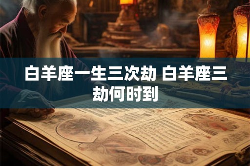 白羊座一生三次劫 白羊座三劫何时到 白羊座一生三次劫 白羊座三劫何时到