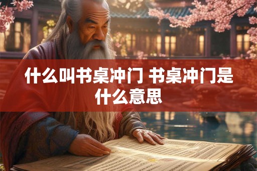 什么叫书桌冲门 书桌冲门是什么意思